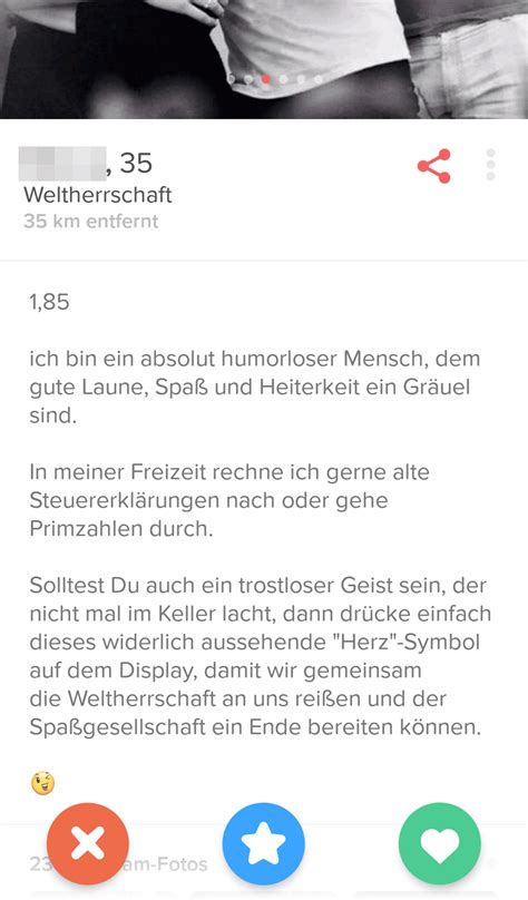 dating profile text deutsch